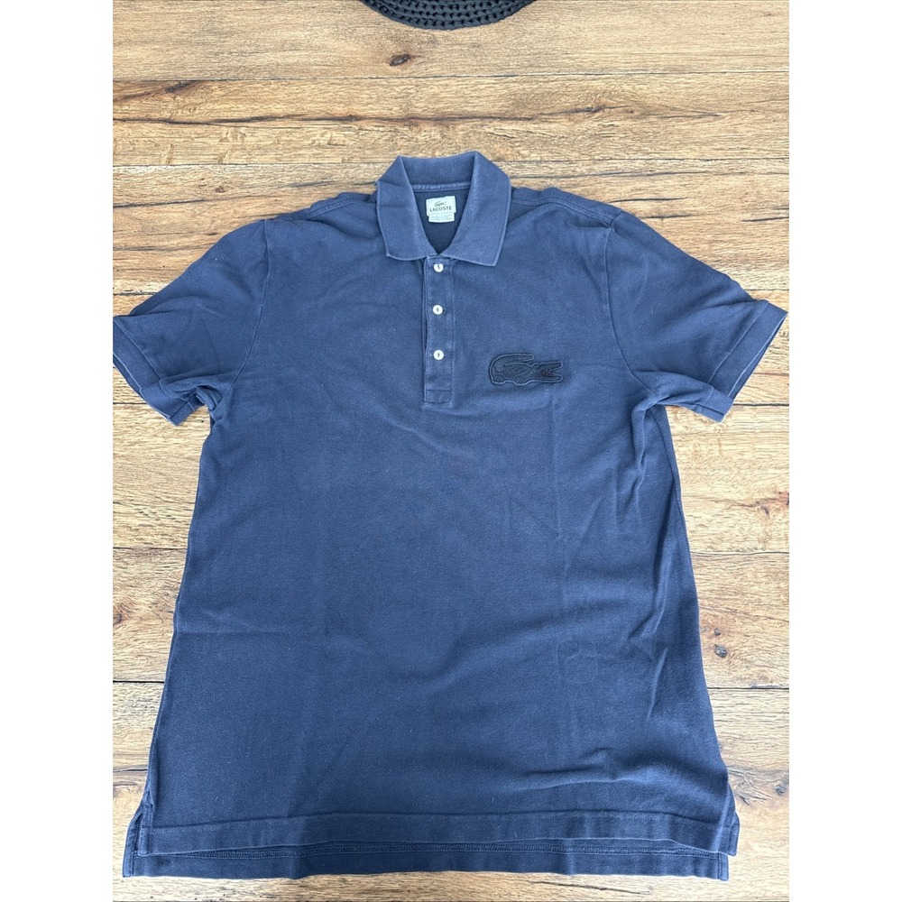 Lacoste Men's Short Sleeve Blue Polo Shirt Size XL 5